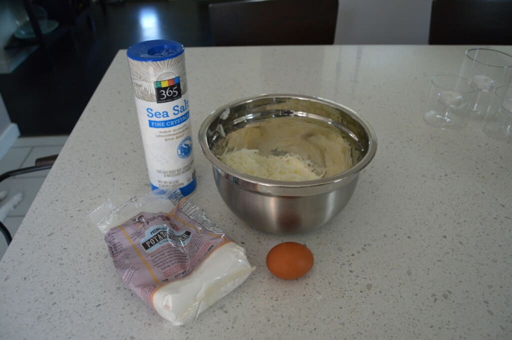 ingredients for potato dumplings