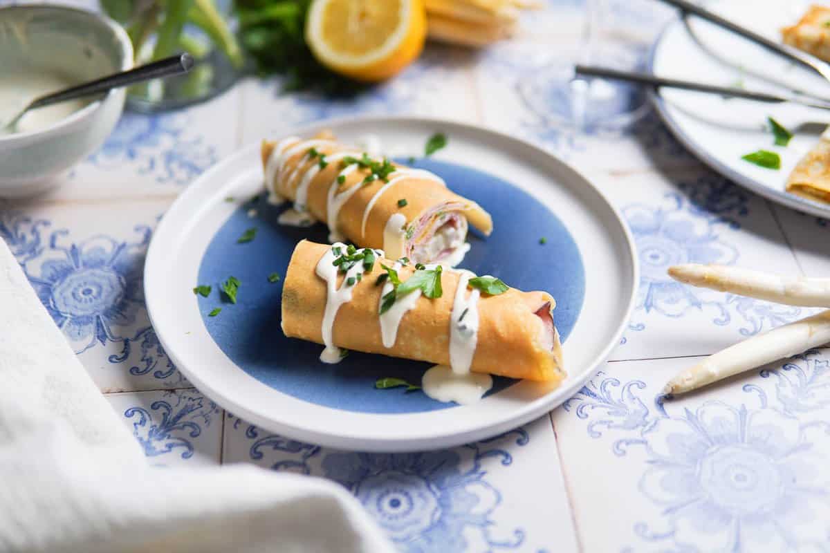 Easy White Asparagus Crepes