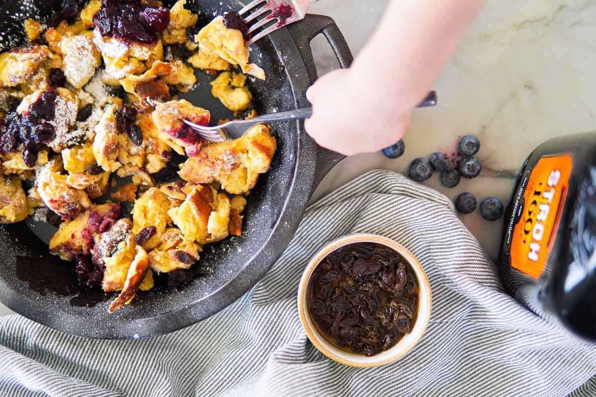 rum-soaked raisins and kaiserschmarrn