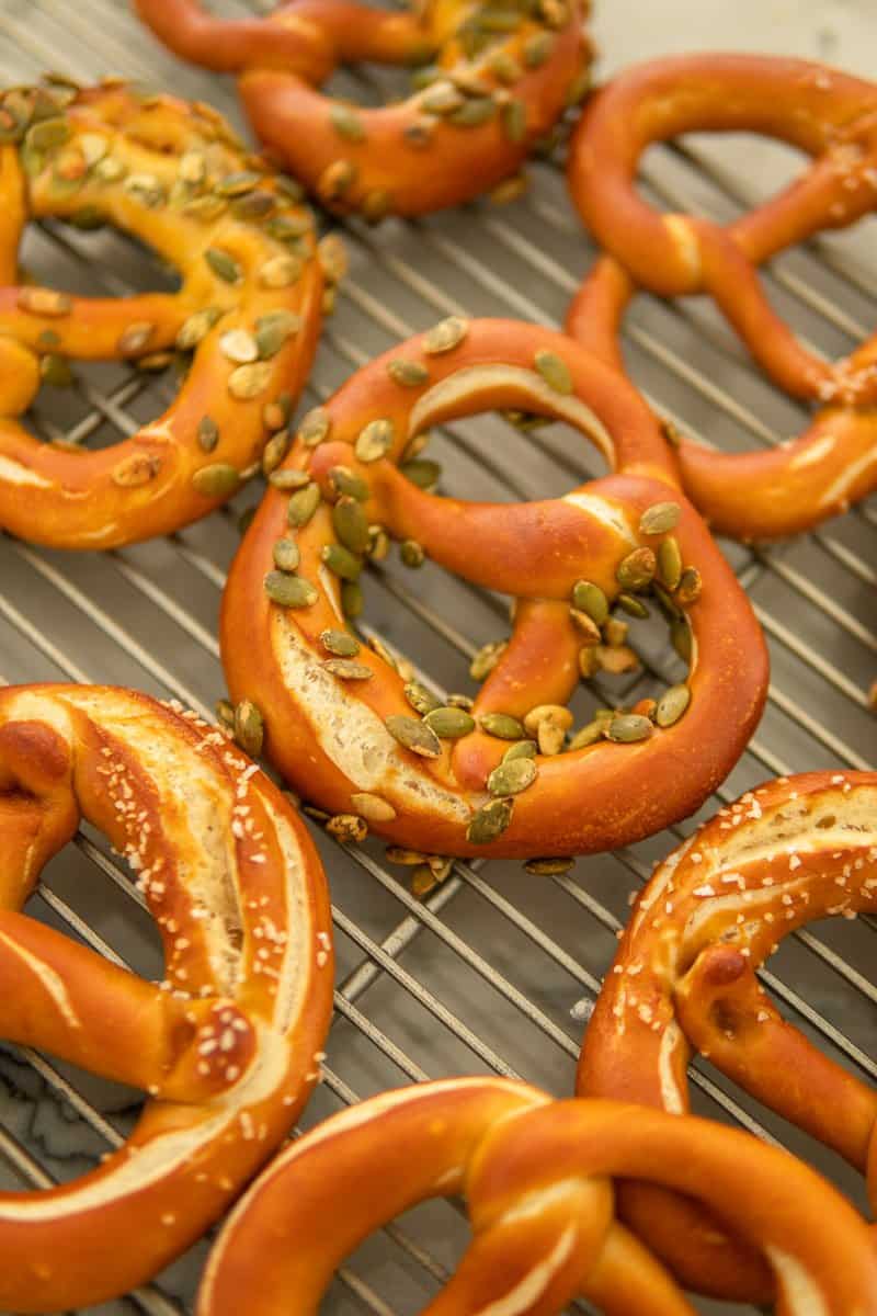 fresh baked pretzels