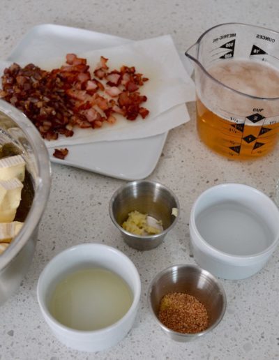 Ingredients for Rustic cheese fondue