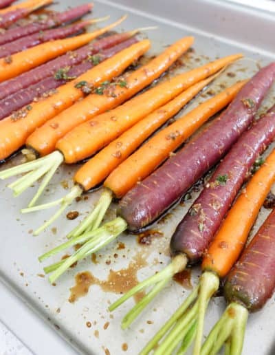 Carrots are ready to go in the oven!