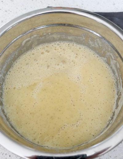 Yeast pancake dough/batter after rising