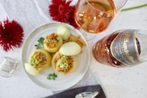 Affentaler rosé wine pairing for stuffed Kohlrabi