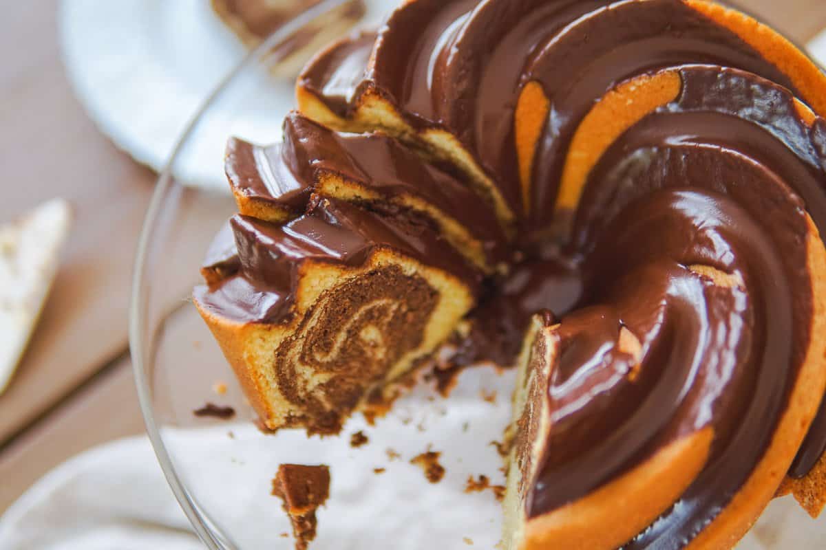 Chocolate-Vanilla Swirl Bundt Cake Recipe, Food Network Kitchen