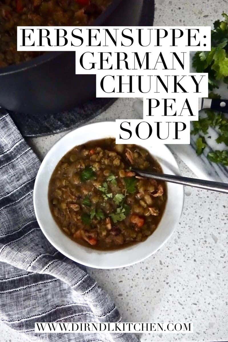 Erbsensuppe dirndl kitchen German pea soup recipe8