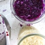 Homemade Sauerkraut in jars
