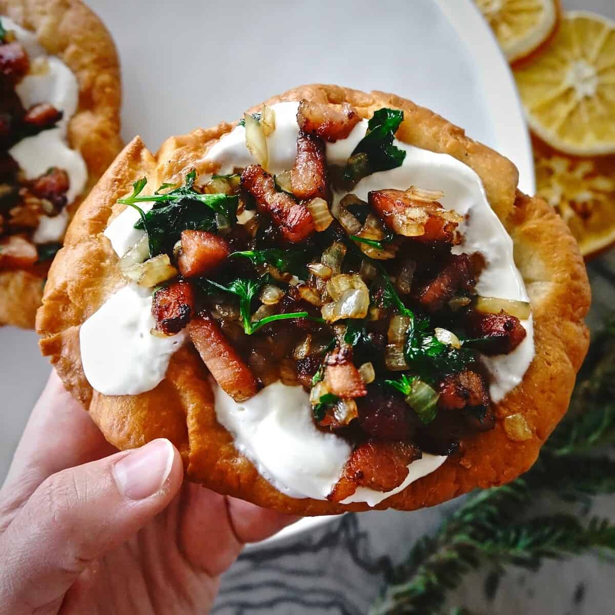 Fried dough on the go, from a woman who's on the go