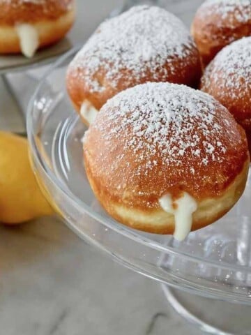 dirndl kitchen zitronen berliner rezept german lemon donuts recipe