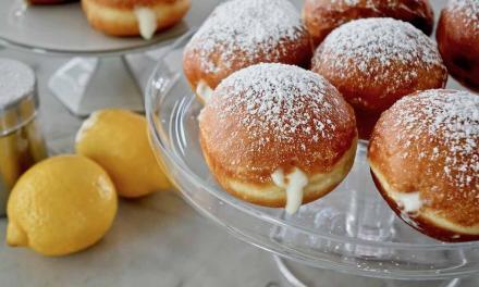 Zitronen Berliner: German Lemon Donuts