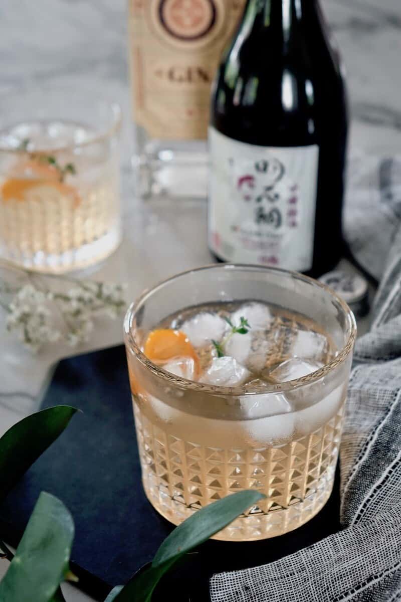 dirndl kitchen Akashi Tai Umeshu Sake plum fizz recipe