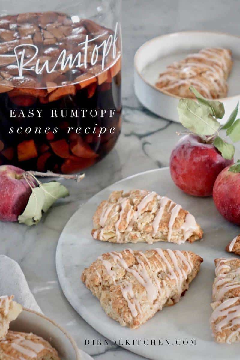 Rumtopf Scones Recipe (Easy) dirndl kitchen