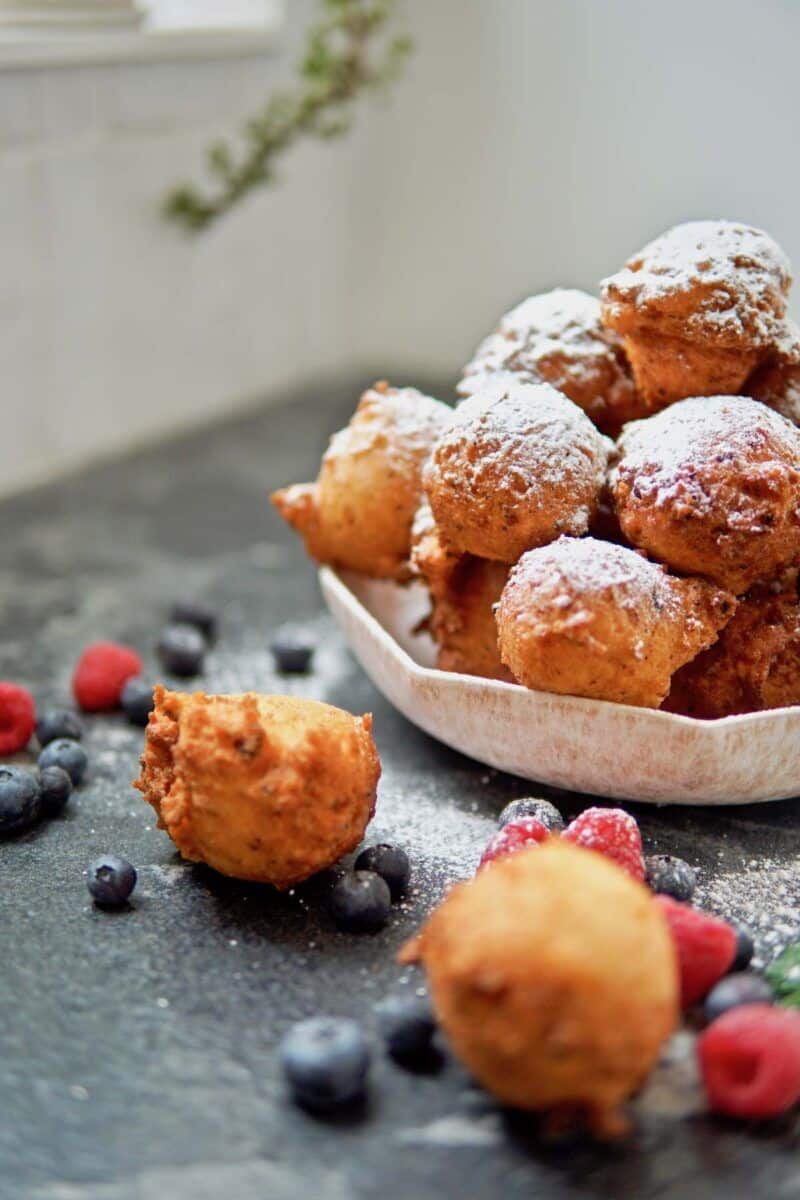 EASY Donut Hole Recipe (Quarkbällchen) - dirndl kitchen