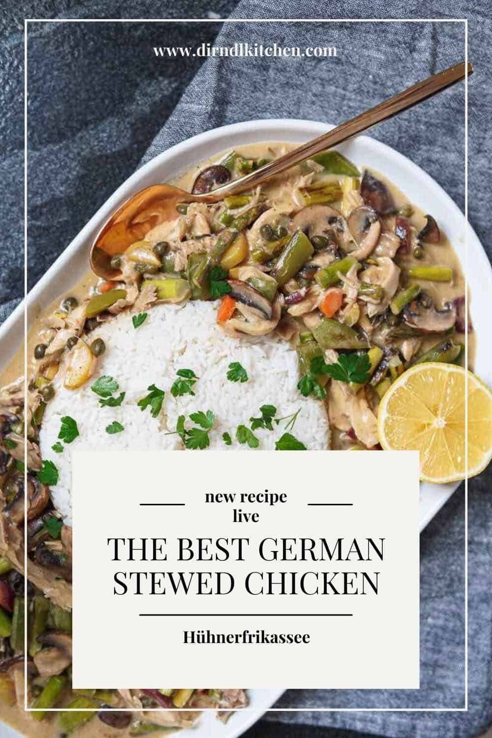 The BEST German Chicken Stew for Instant Pot (Huhnerfrikassee)