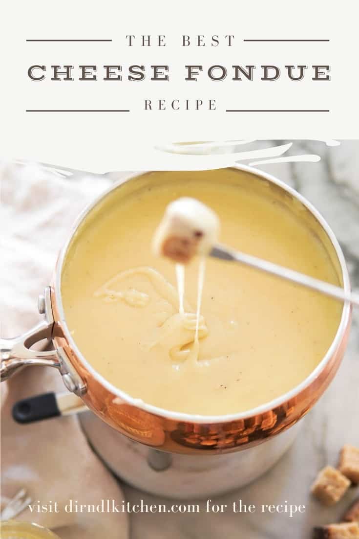 cheese fondue Pinterest image