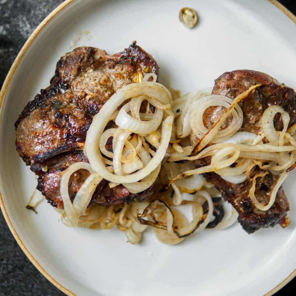German Grilled Pork Chops (Authentic Schwenkbraten) - dirndl kitchen