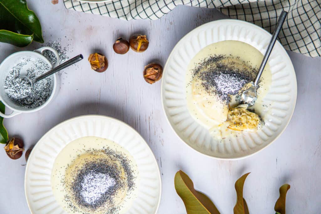 Dampfnudeln (German Steamed Yeast Dumplings) dirndl kitchen