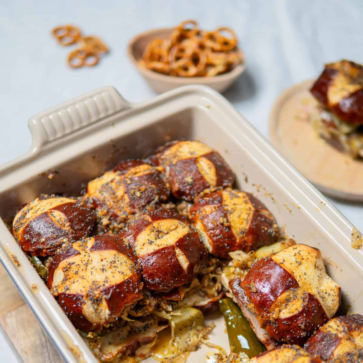 German Ham And Cheese Sliders
