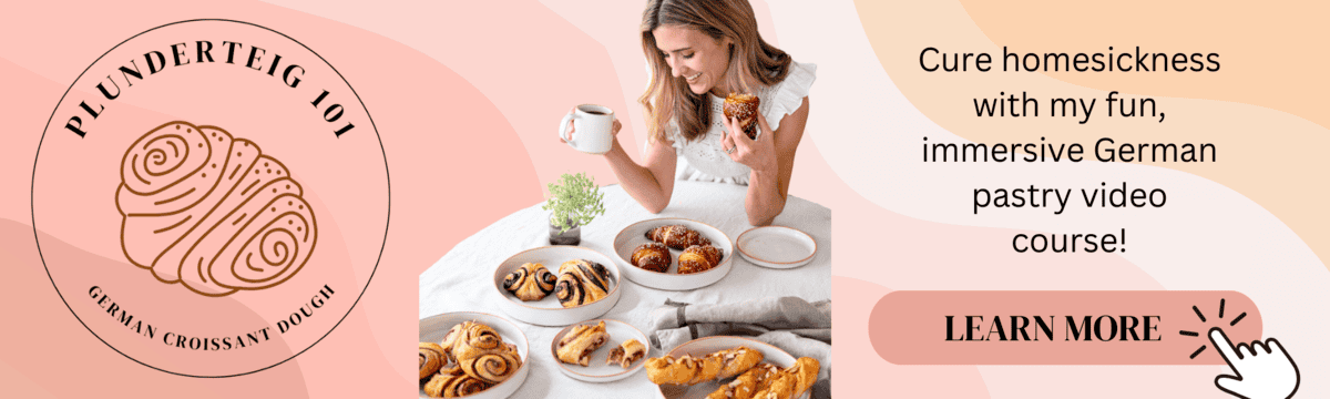 German pastry school, teaching authentic German croissant dough and 5 different German pastries.