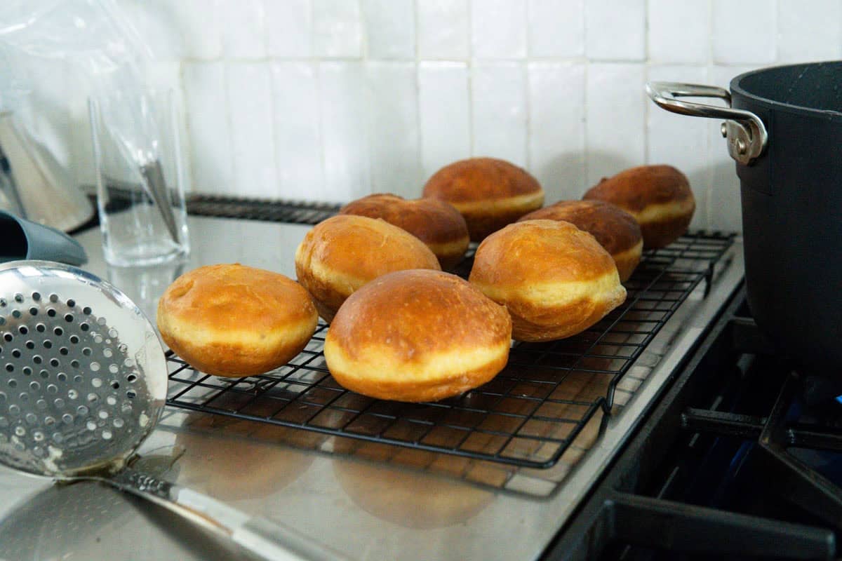 How to make donuts German berliner.