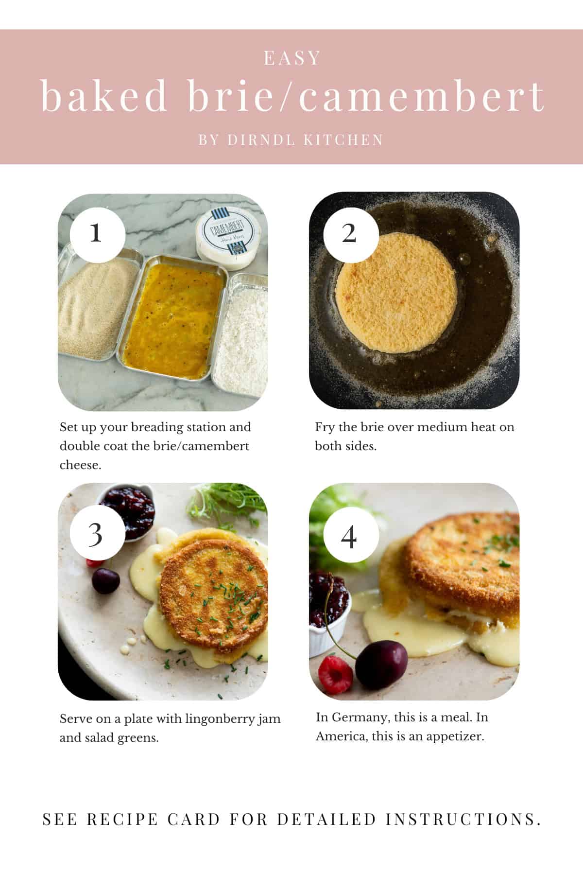 step by step images for baked brie